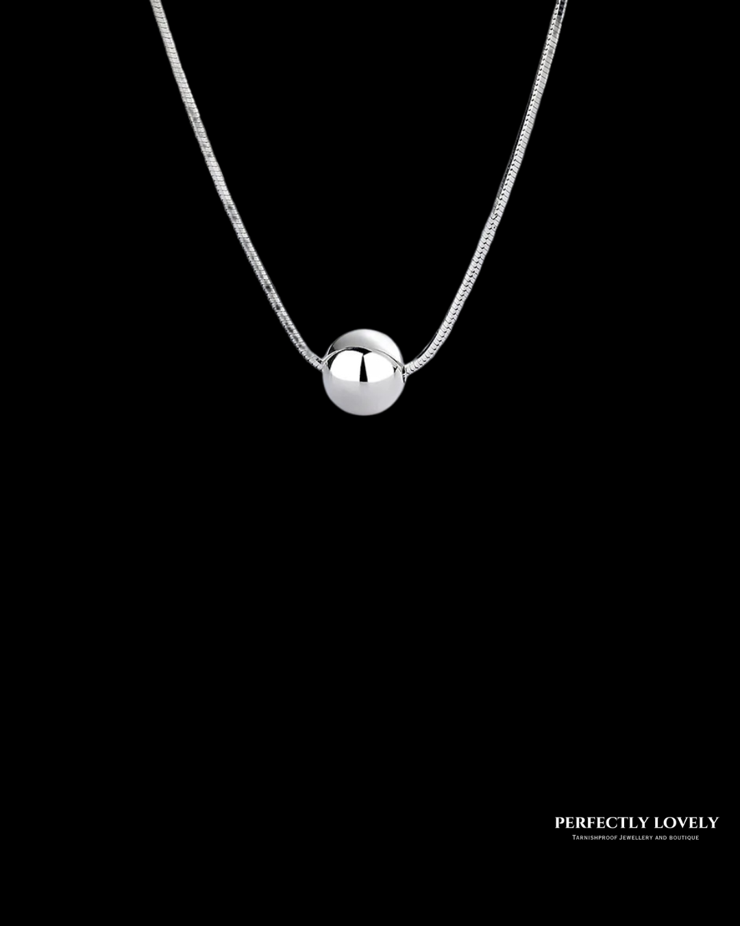 Anthea Silver Ball Necklace
