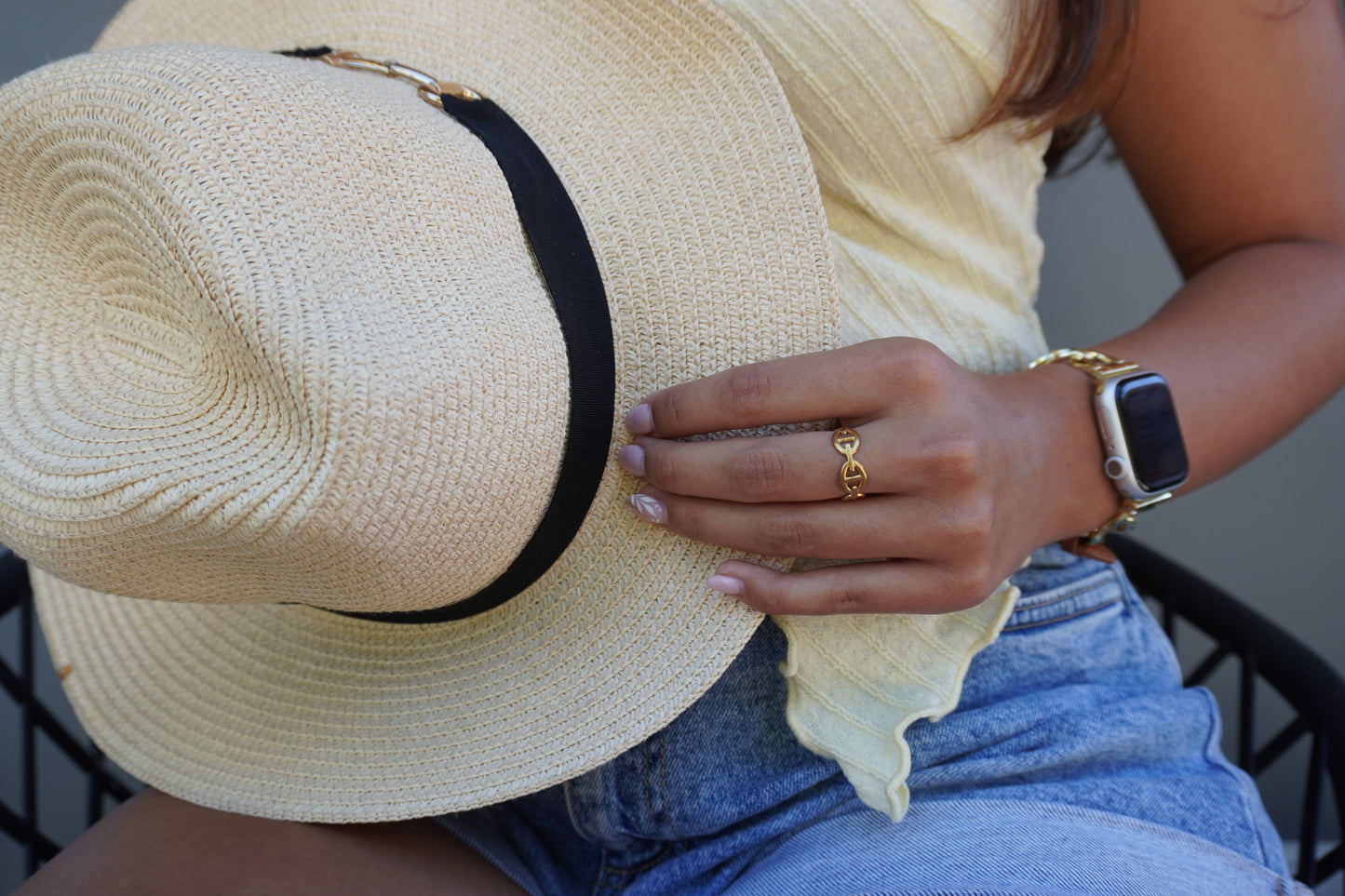 Tegan Link Ring - Adjustable