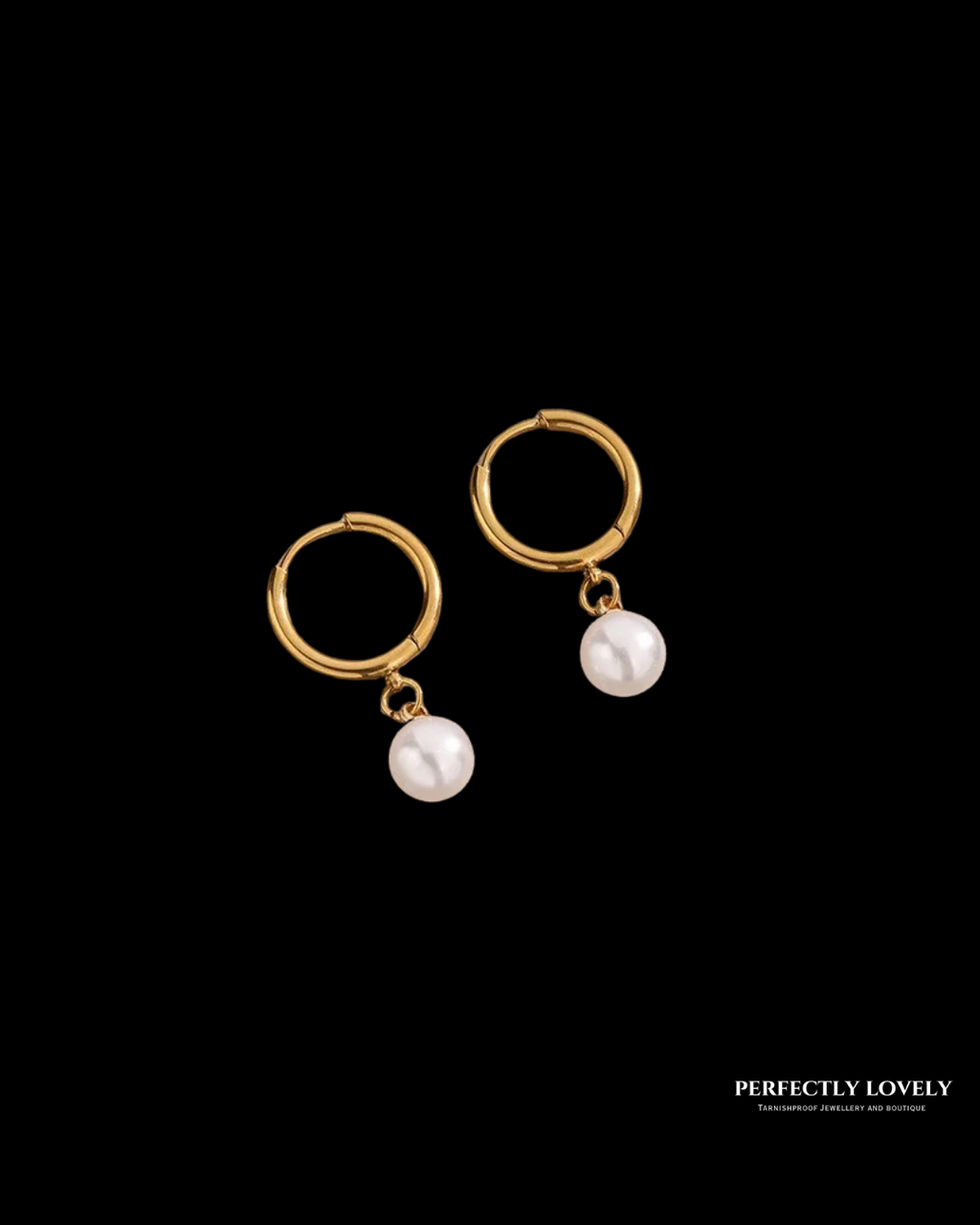 Paola Pearl Dangle Hoops
