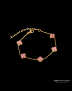 Pink Clover Bracelet
