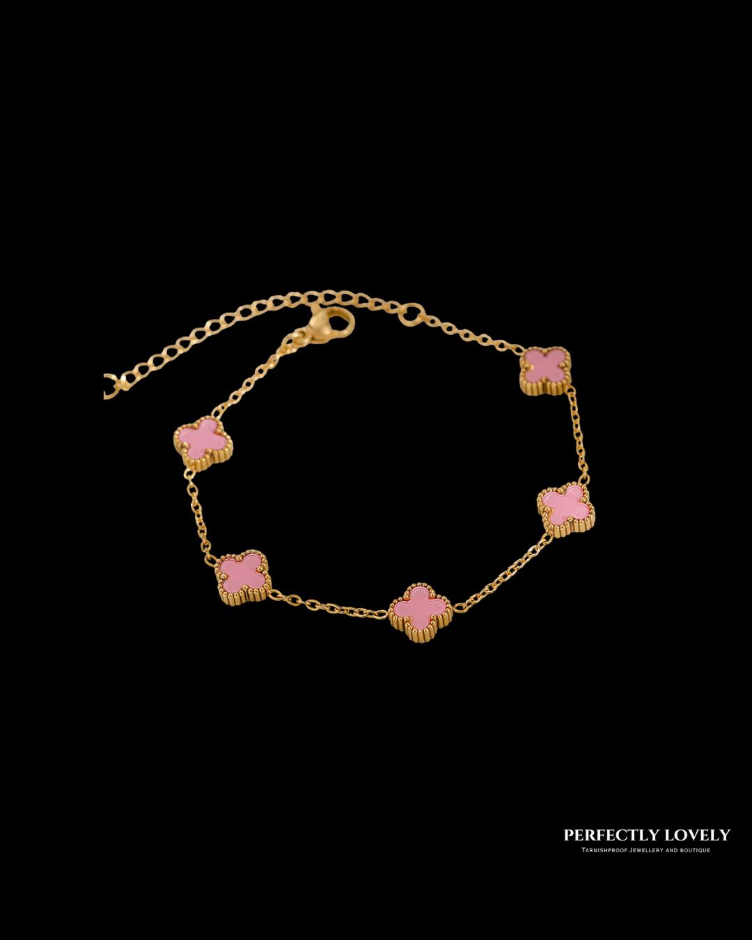 Pink Clover Bracelet