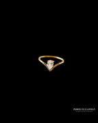 Meegan CZ Pear Ring