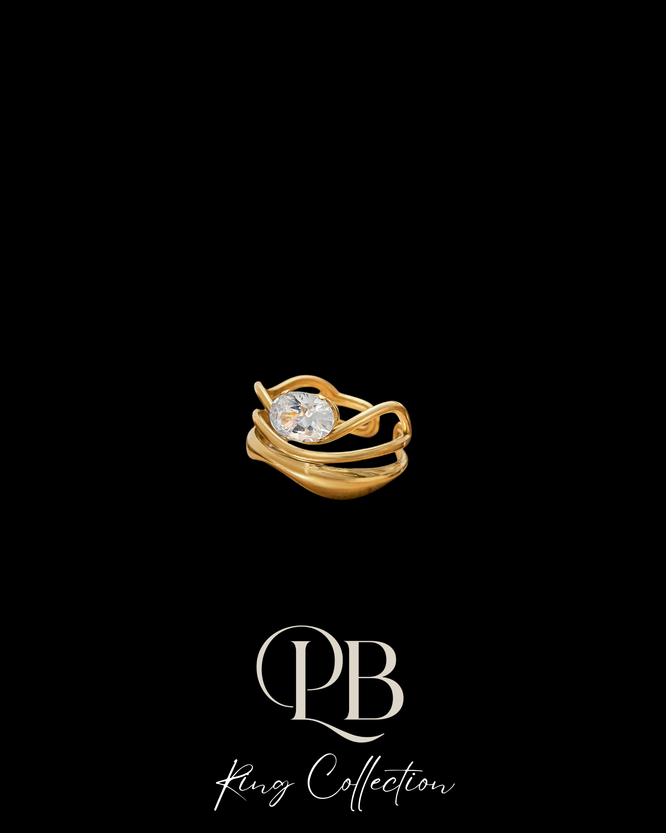 Rain CZ Ring