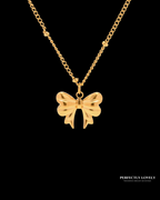 Sage Bow necklace