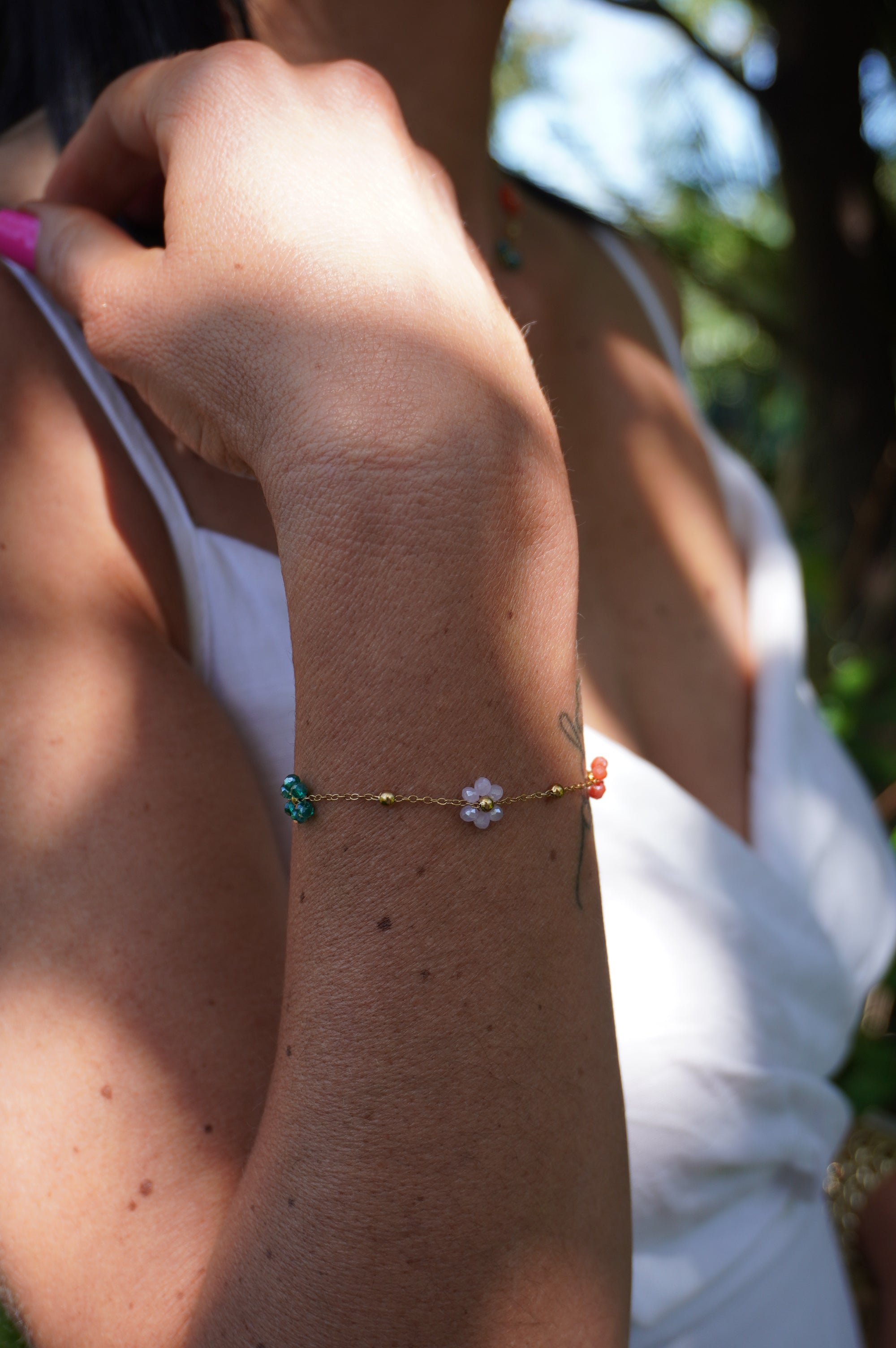 Colourful Daisy Bracelet