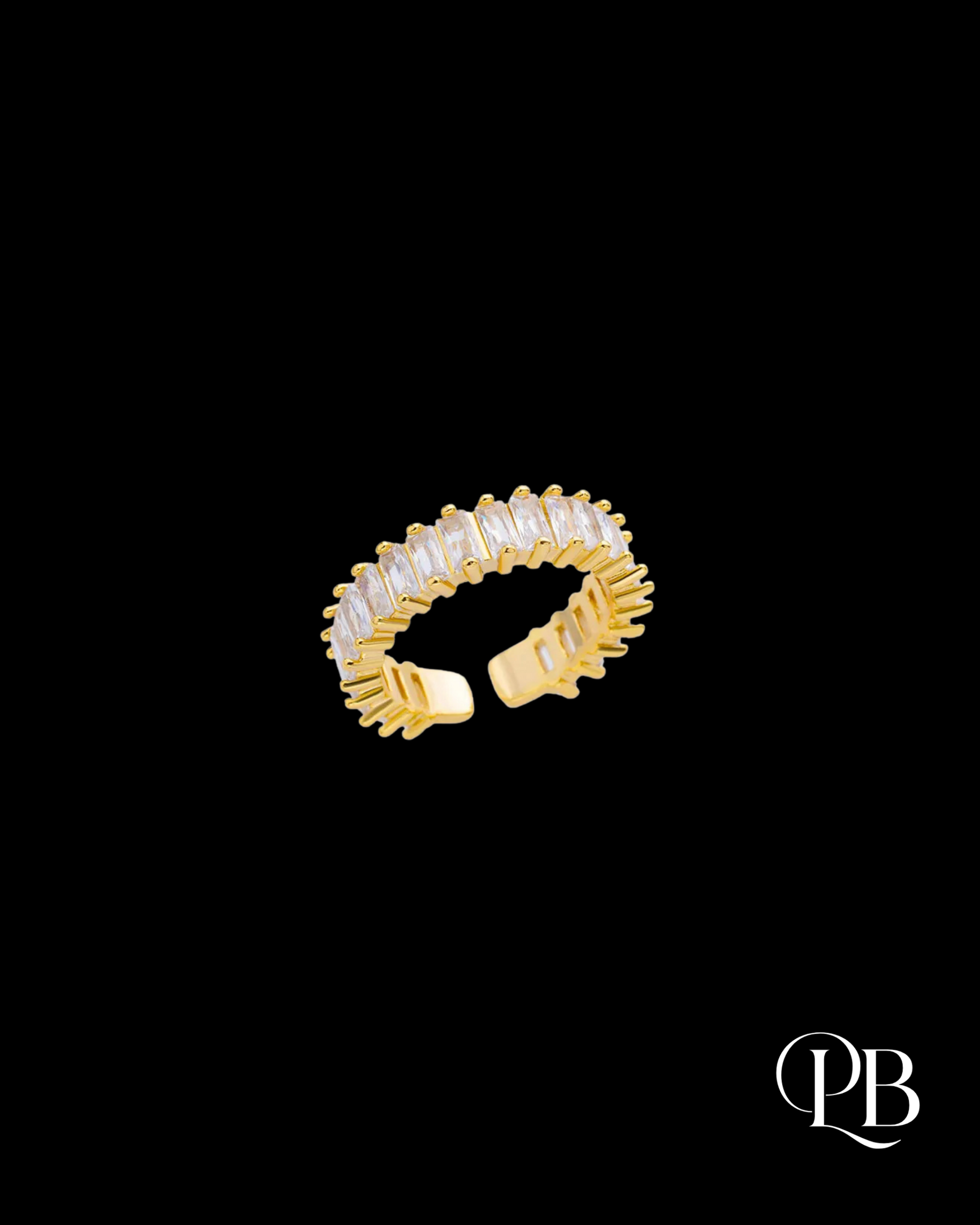 Lotus CZ Ring