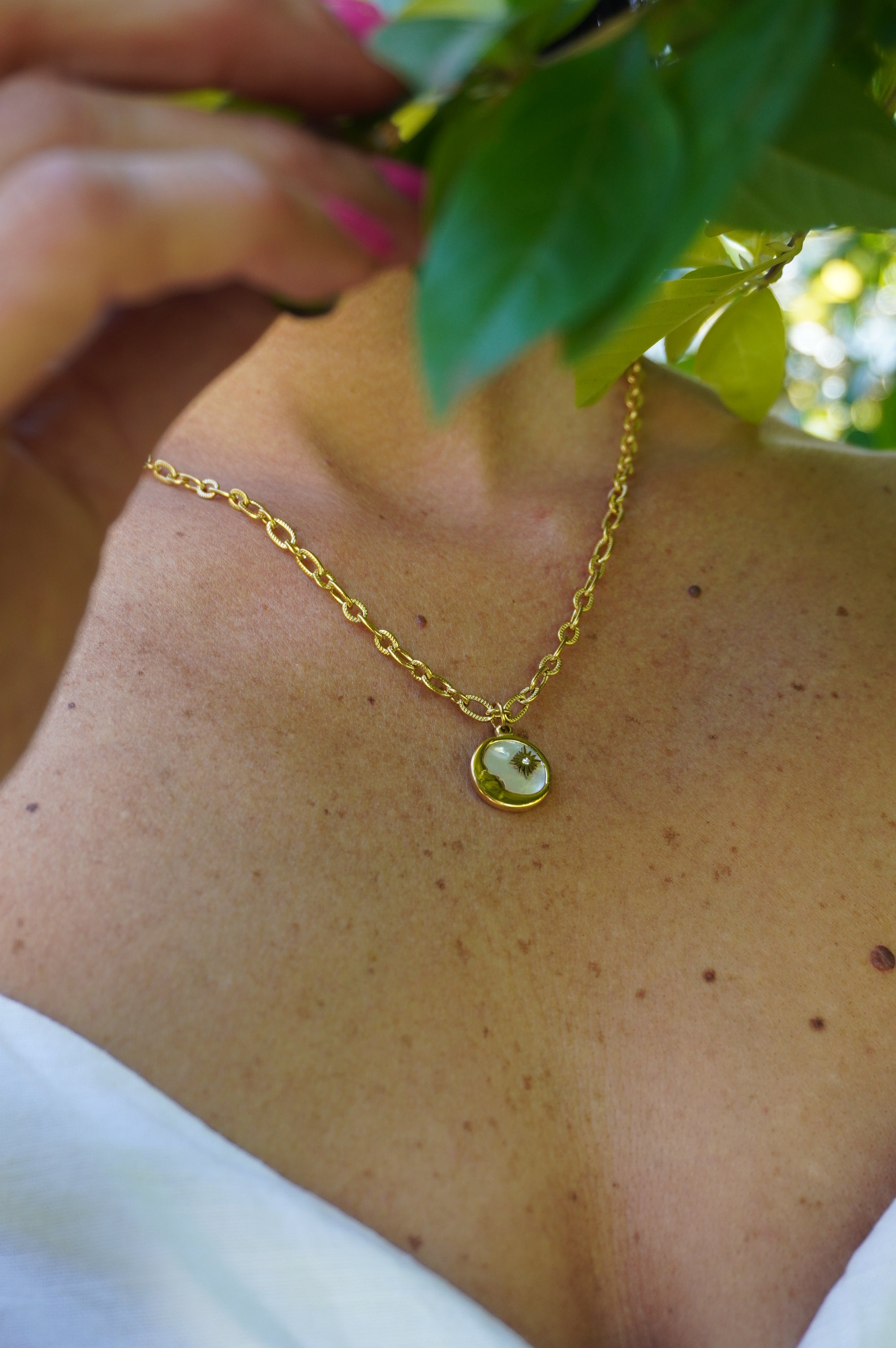 Sasha Sun & Moon Necklace