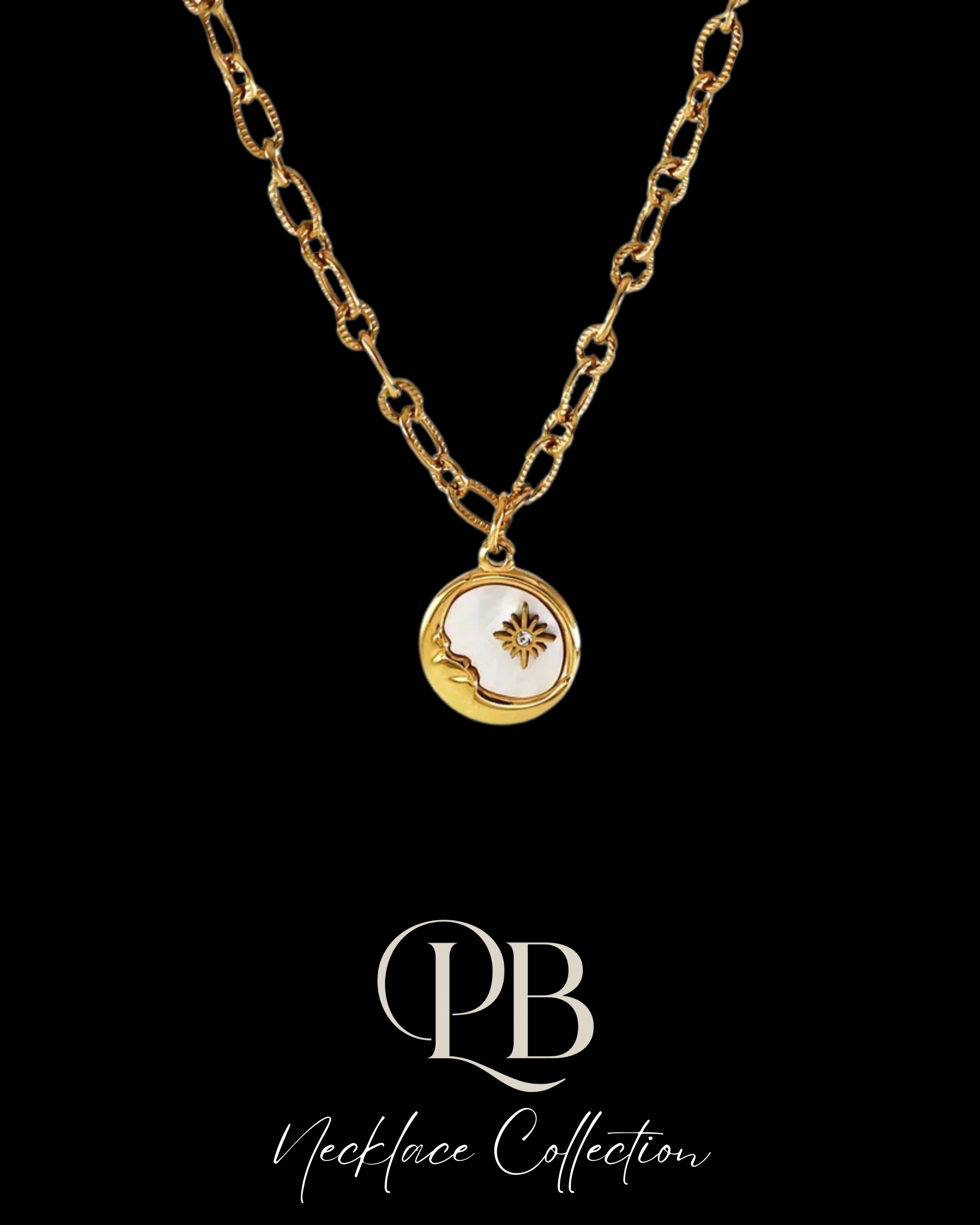 Sasha Sun & Moon Necklace
