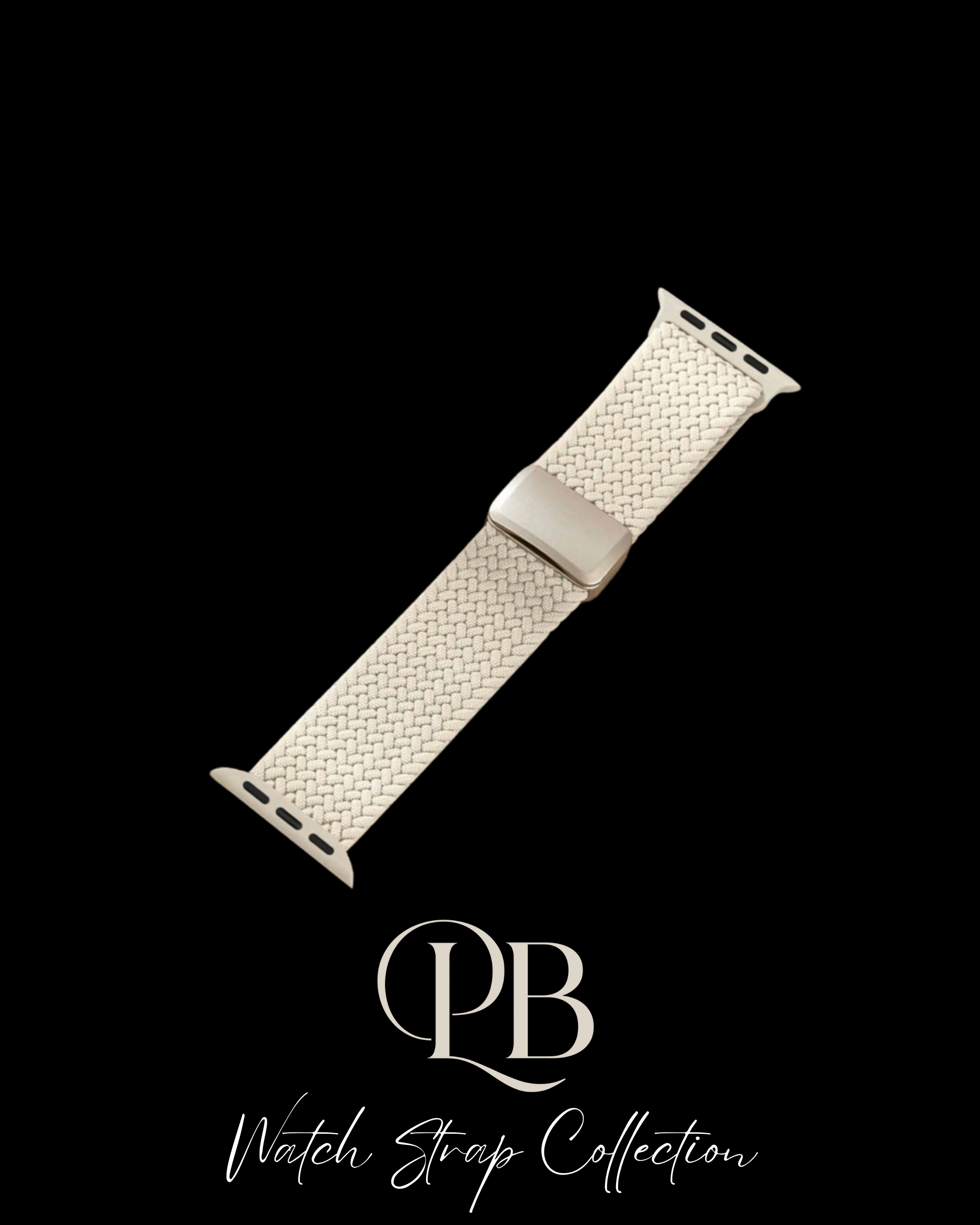 Starlight Fabric Apple Watch Strap - Magnetic Closure