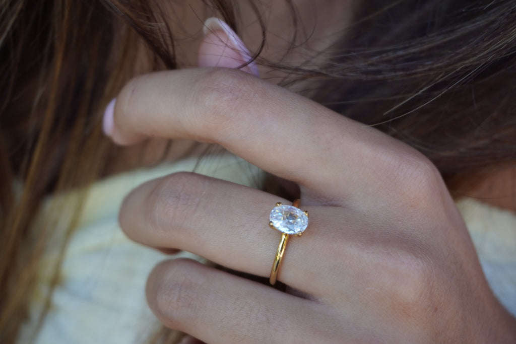Sapphire CZ Ring