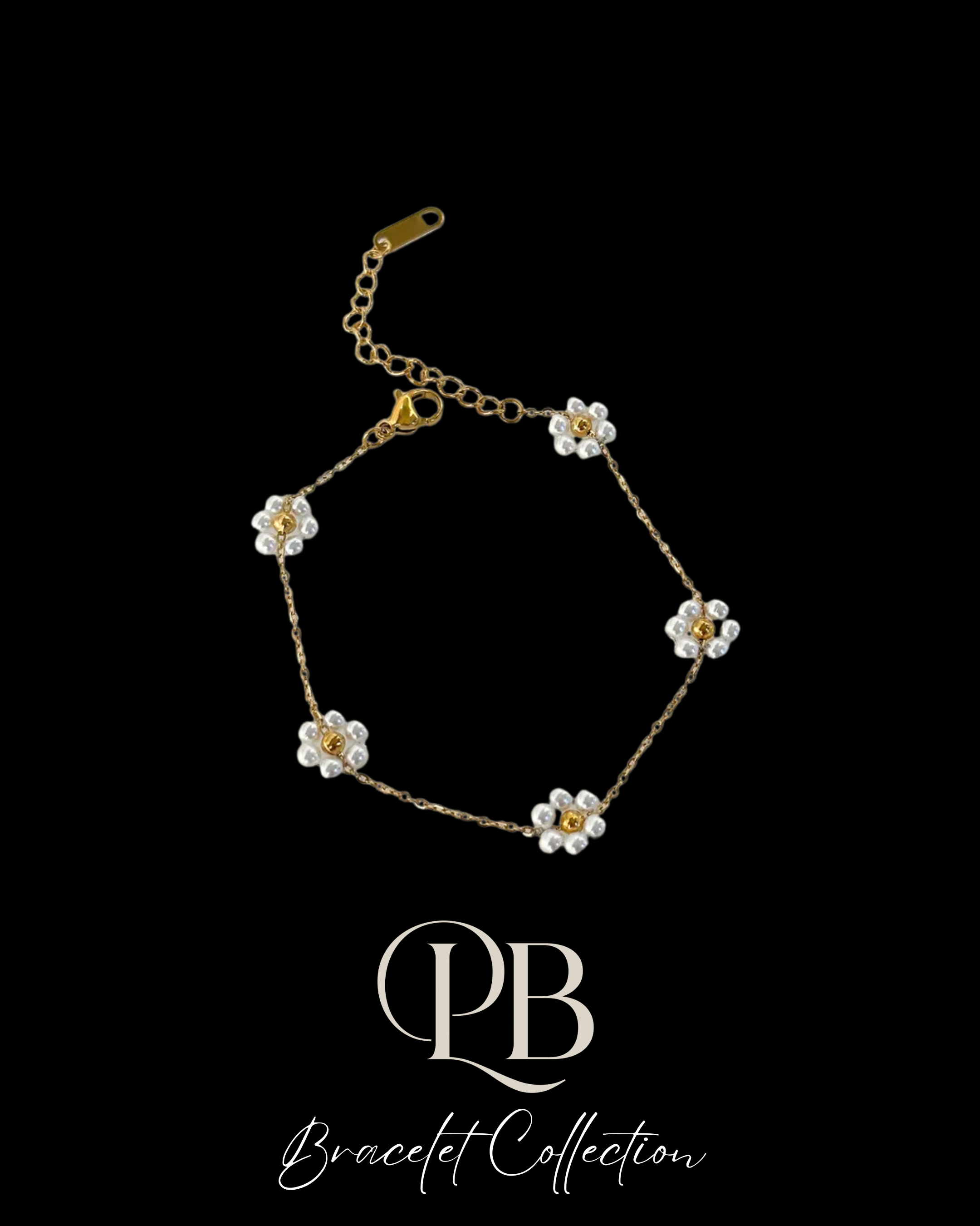White Daisy Bracelet