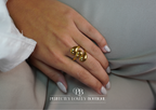 Geometric Triple Adjustable Ring