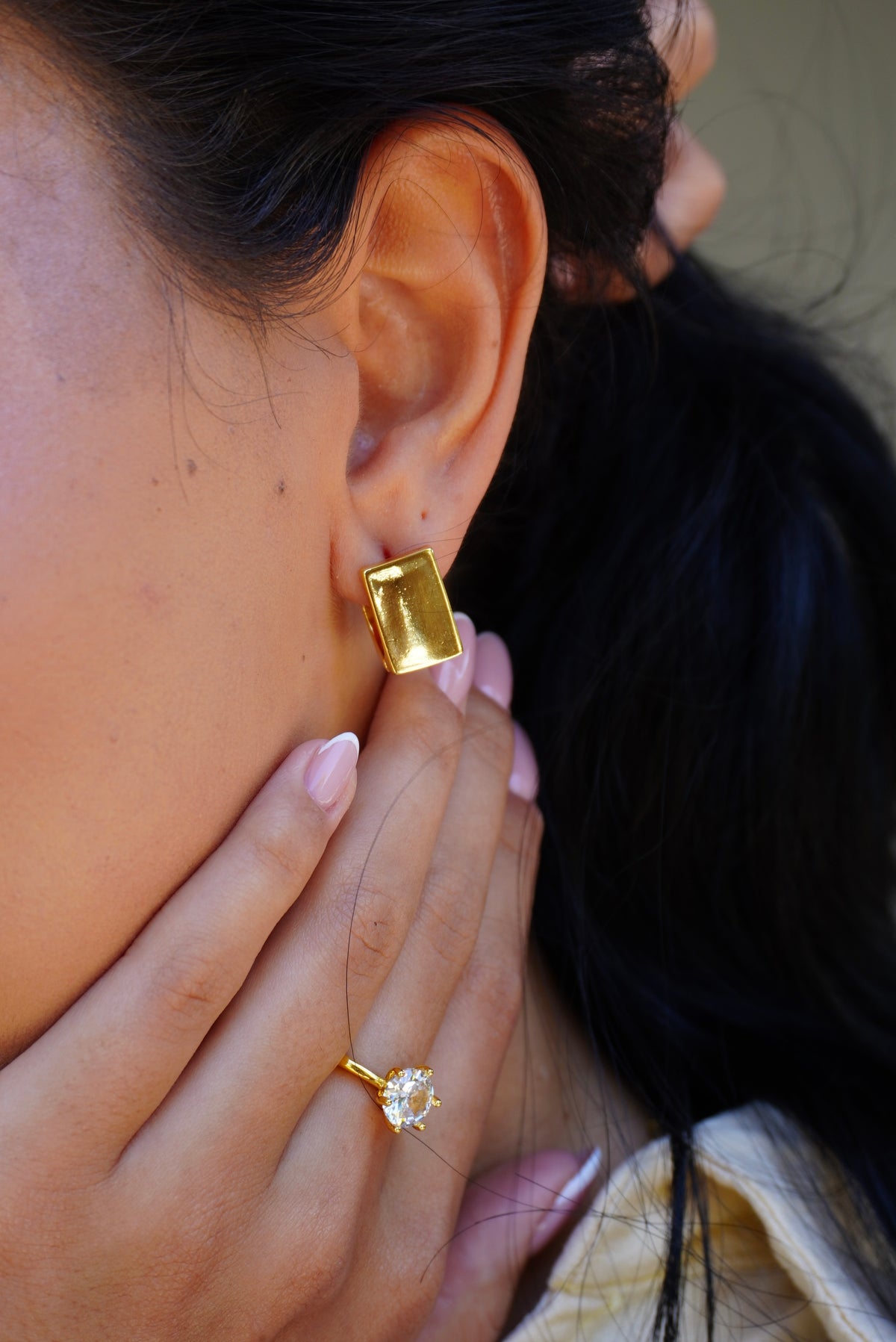 Alecia Sqaure Earrings