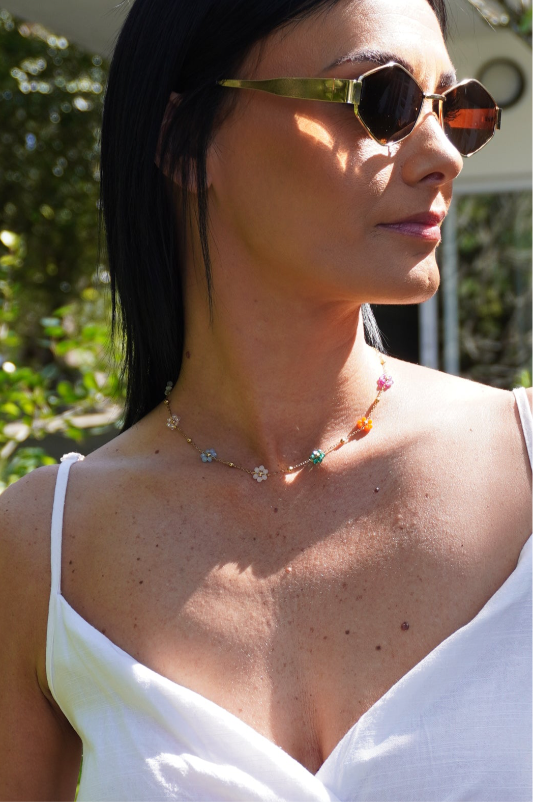 Colourful Daisy Necklace