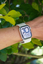 Starlight Fabric Apple Watch Strap - Magnetic Closure