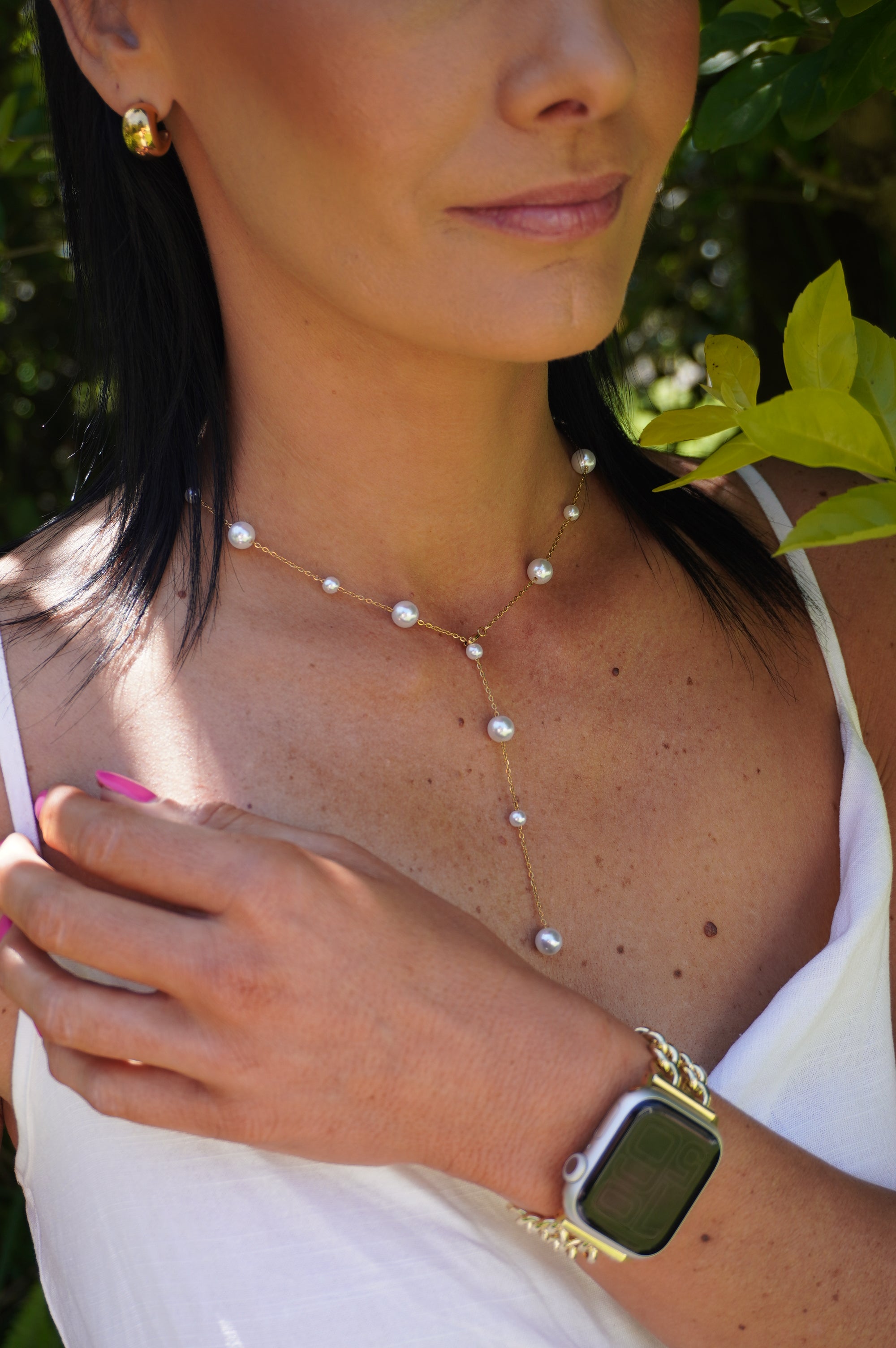 Neve Pearl Drop Necklace