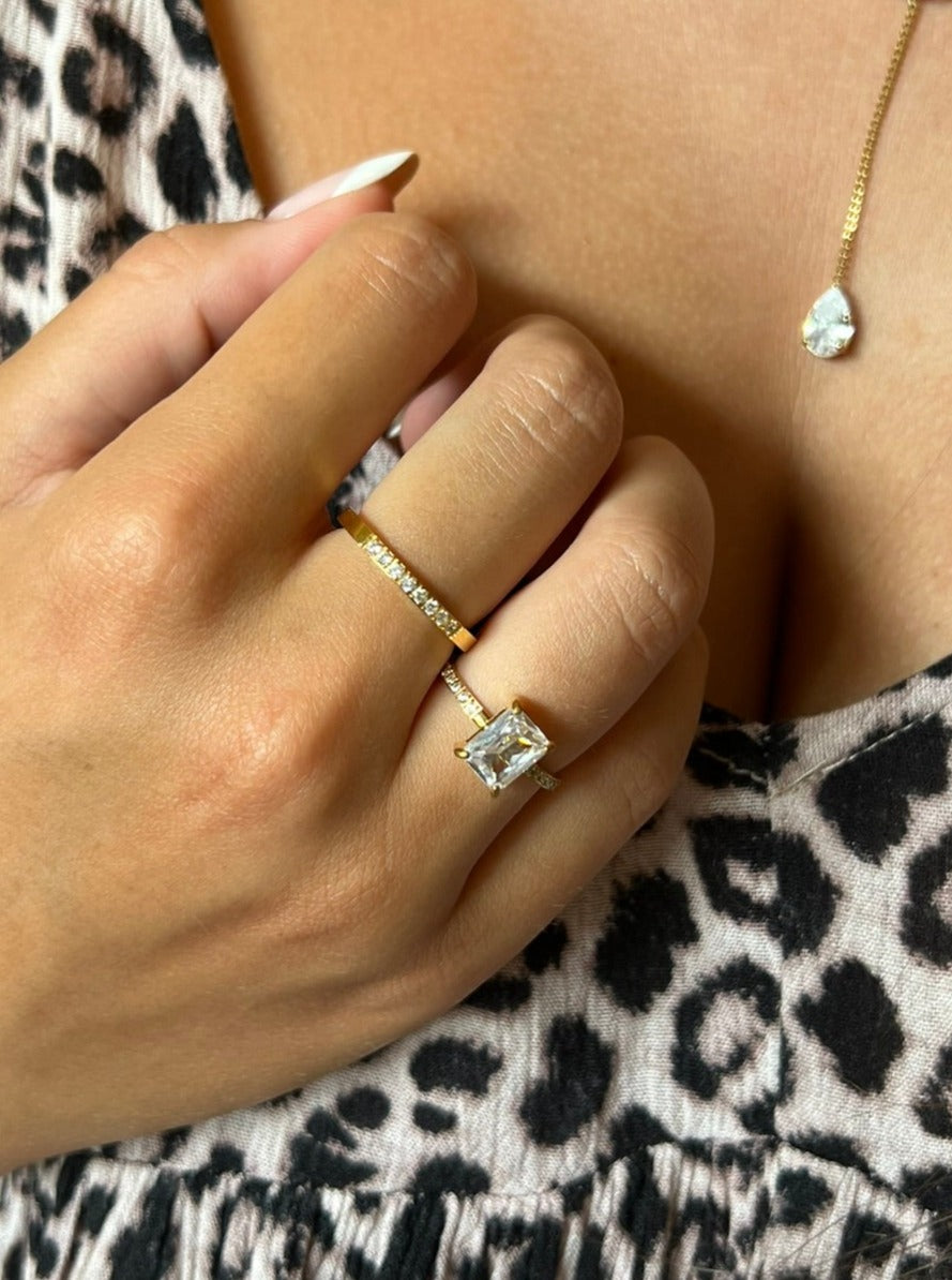 Bailey CZ Band Ring Perfectly Lovely Boutique