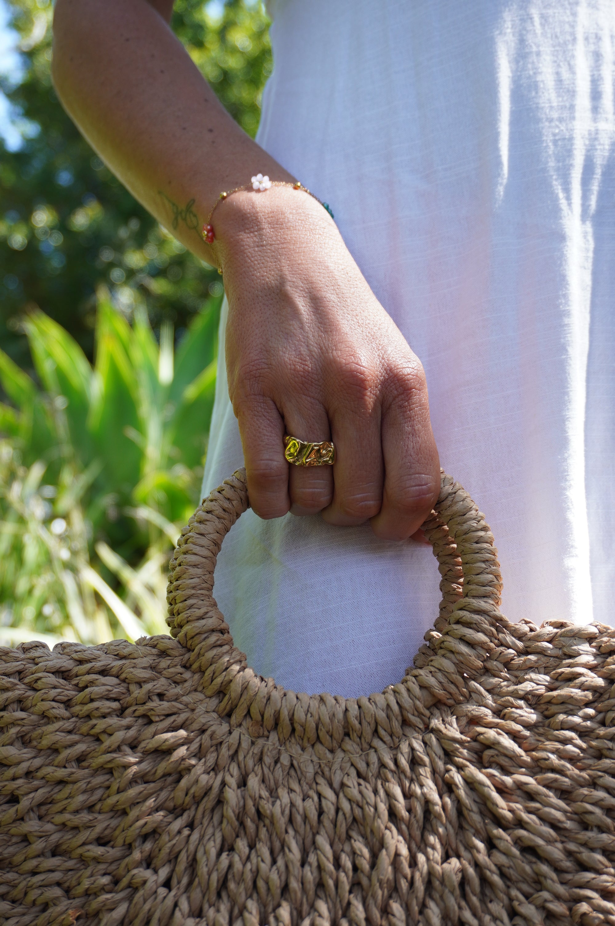 Jade Scrunch Ring