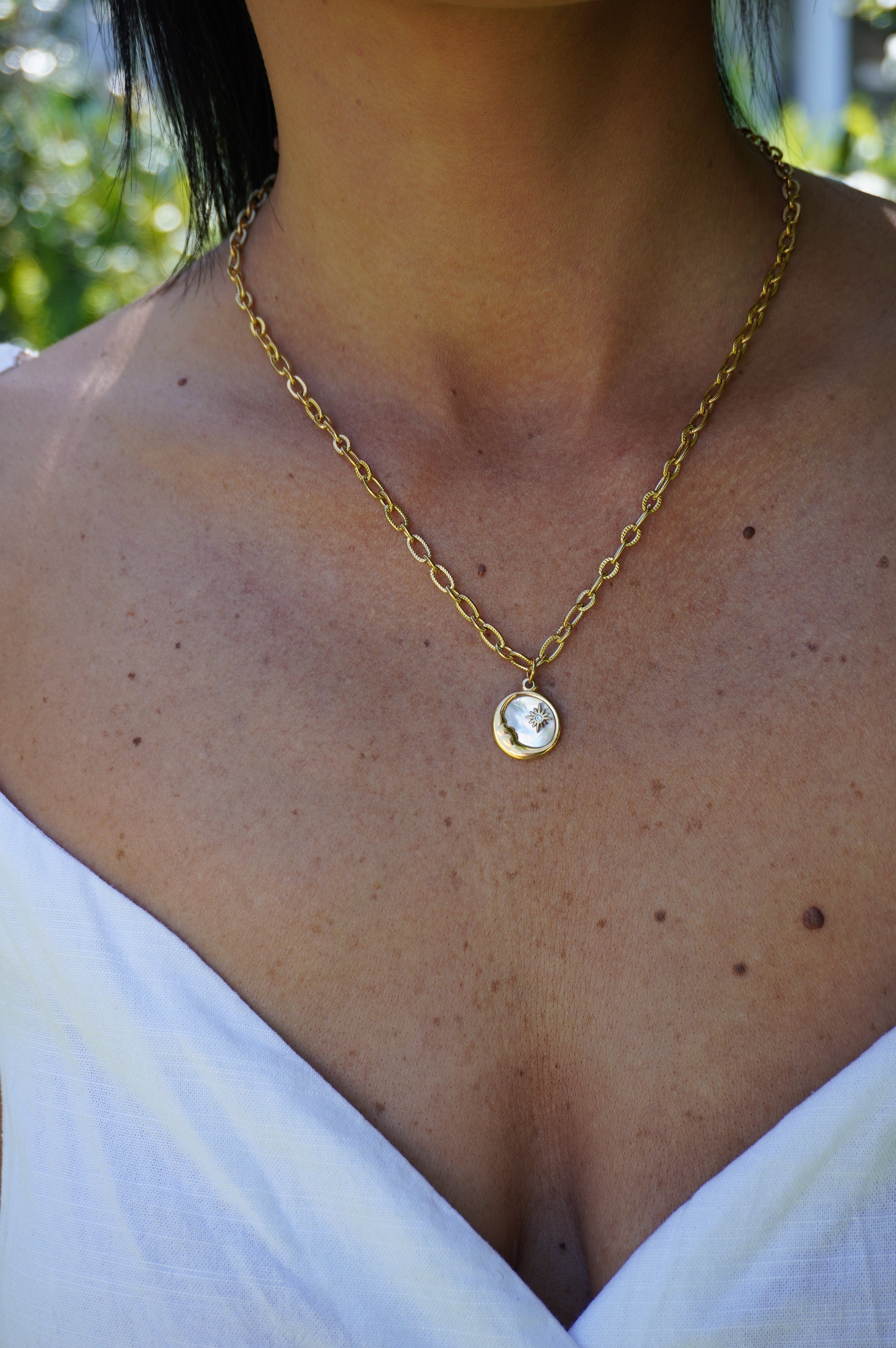 Sasha Sun & Moon Necklace
