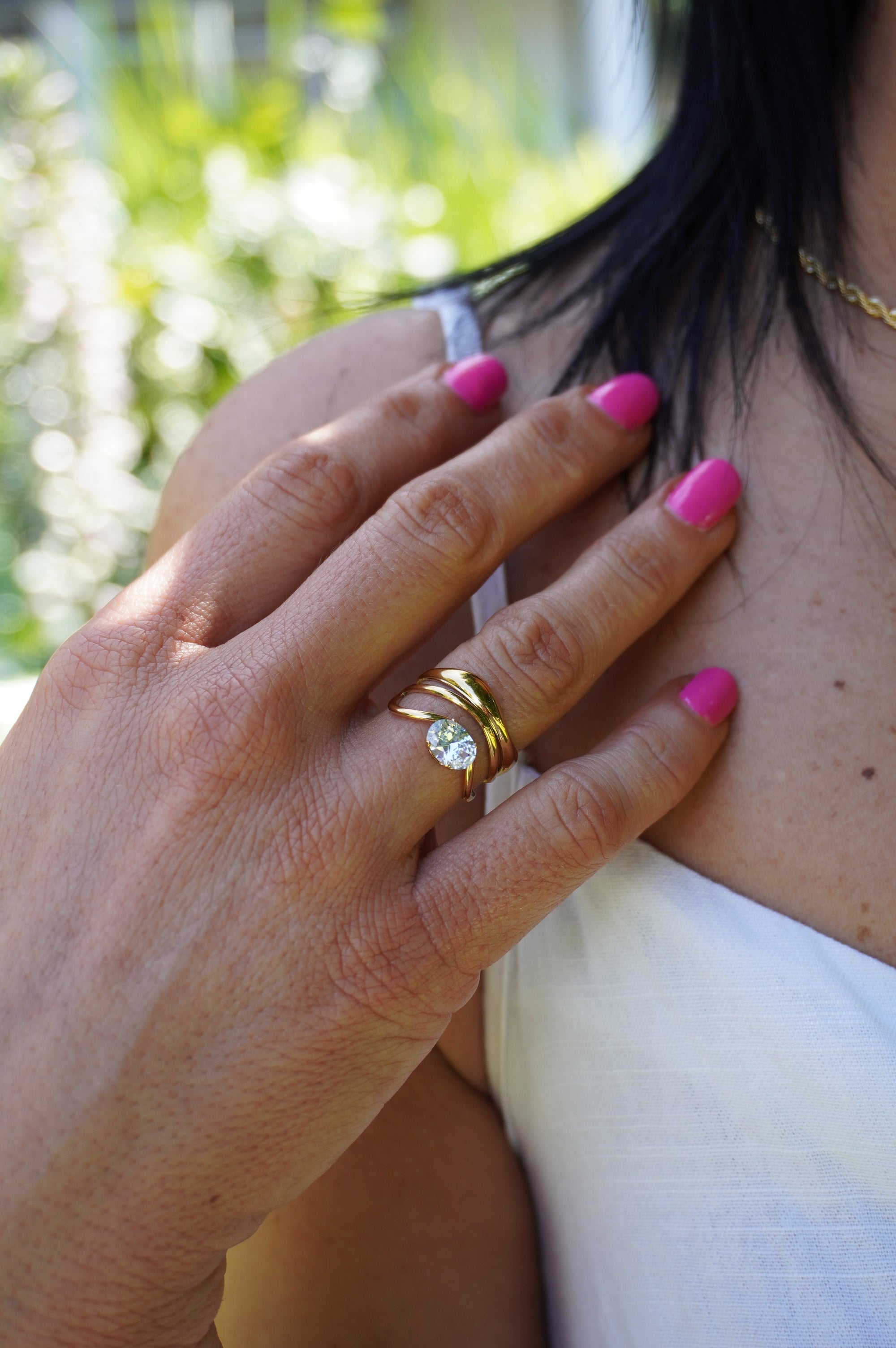 Rain CZ Ring