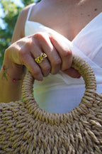 Jade Scrunch Ring