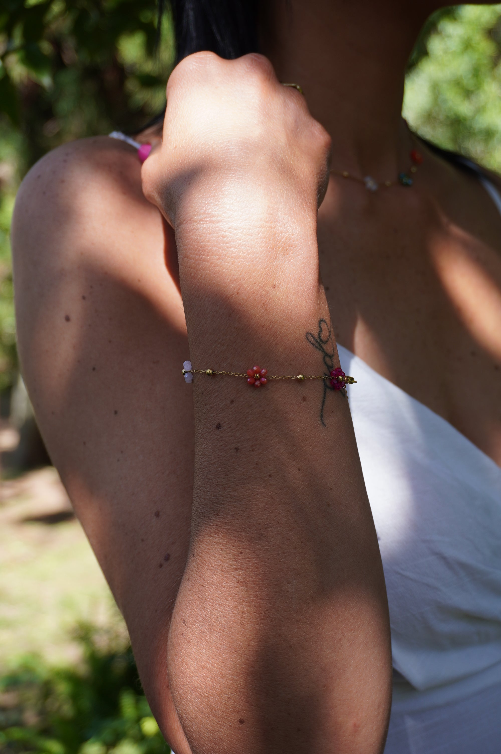 Colourful Daisy Bracelet