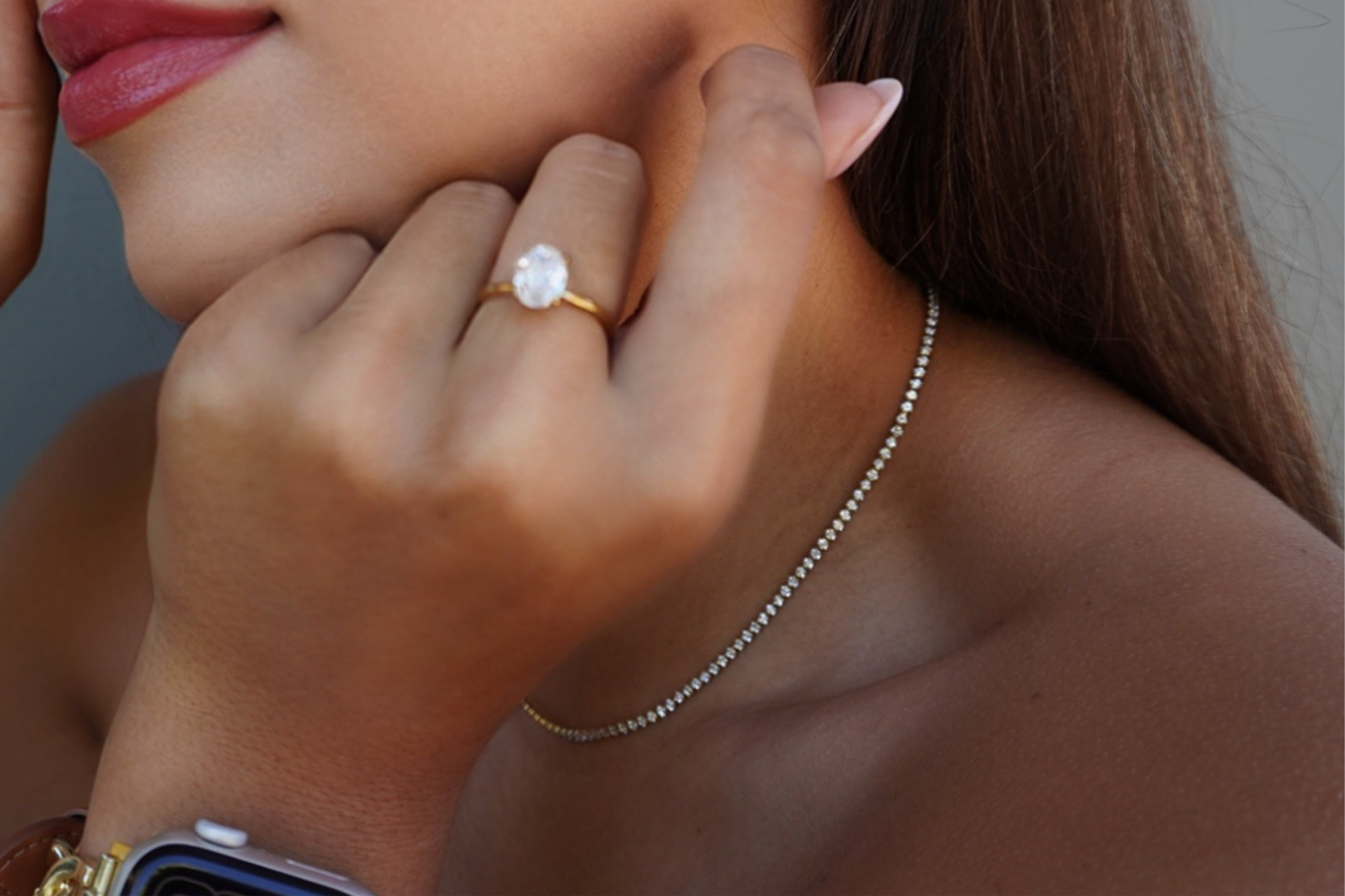 Sapphire CZ Ring