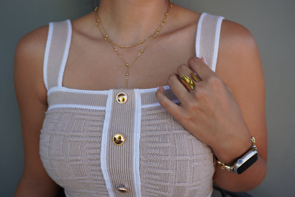 Rachel Double Strand Necklace