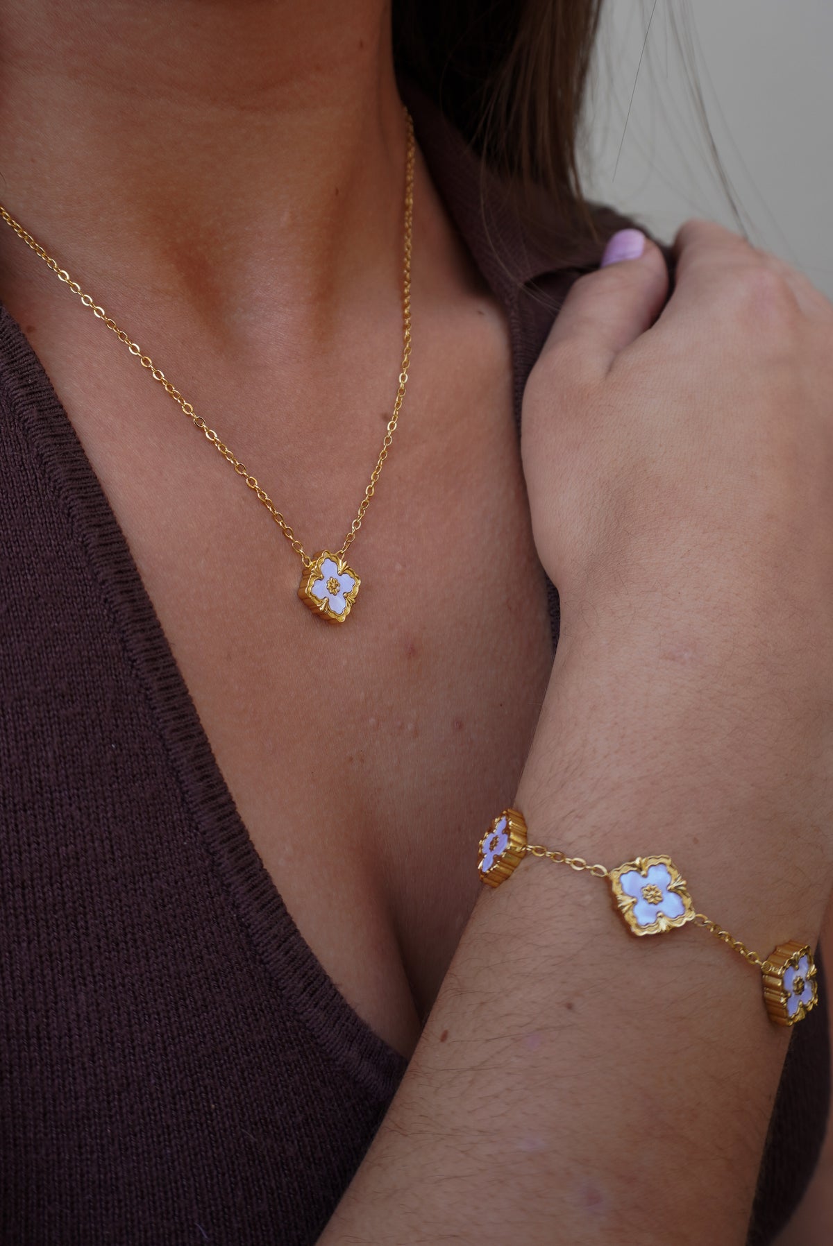 Sofia Necklace - White