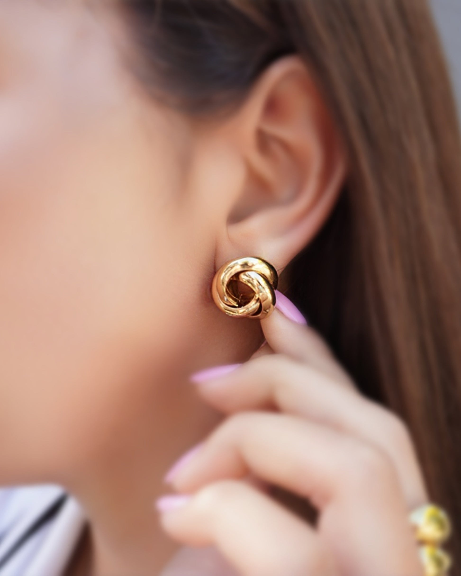 Magnolia Knot Earrings