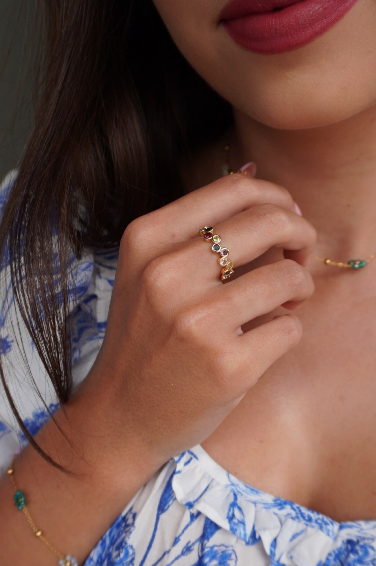 Lukanya Colourful Ring - Adjustable