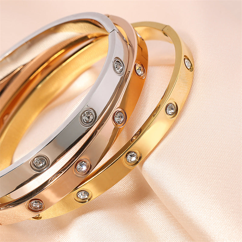 Thick CZ Bangle