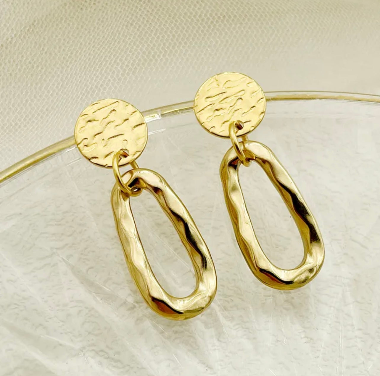 Shanna Dangle Hoops Perfectly Lovely Boutique