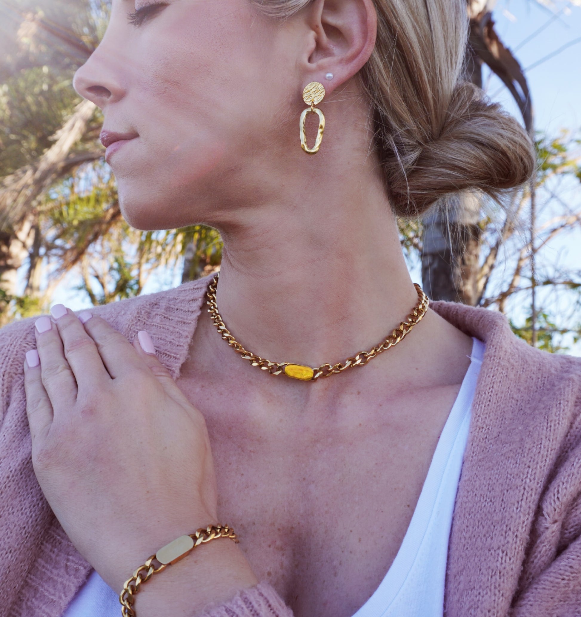 Shanna Dangle Hoops Perfectly Lovely Boutique