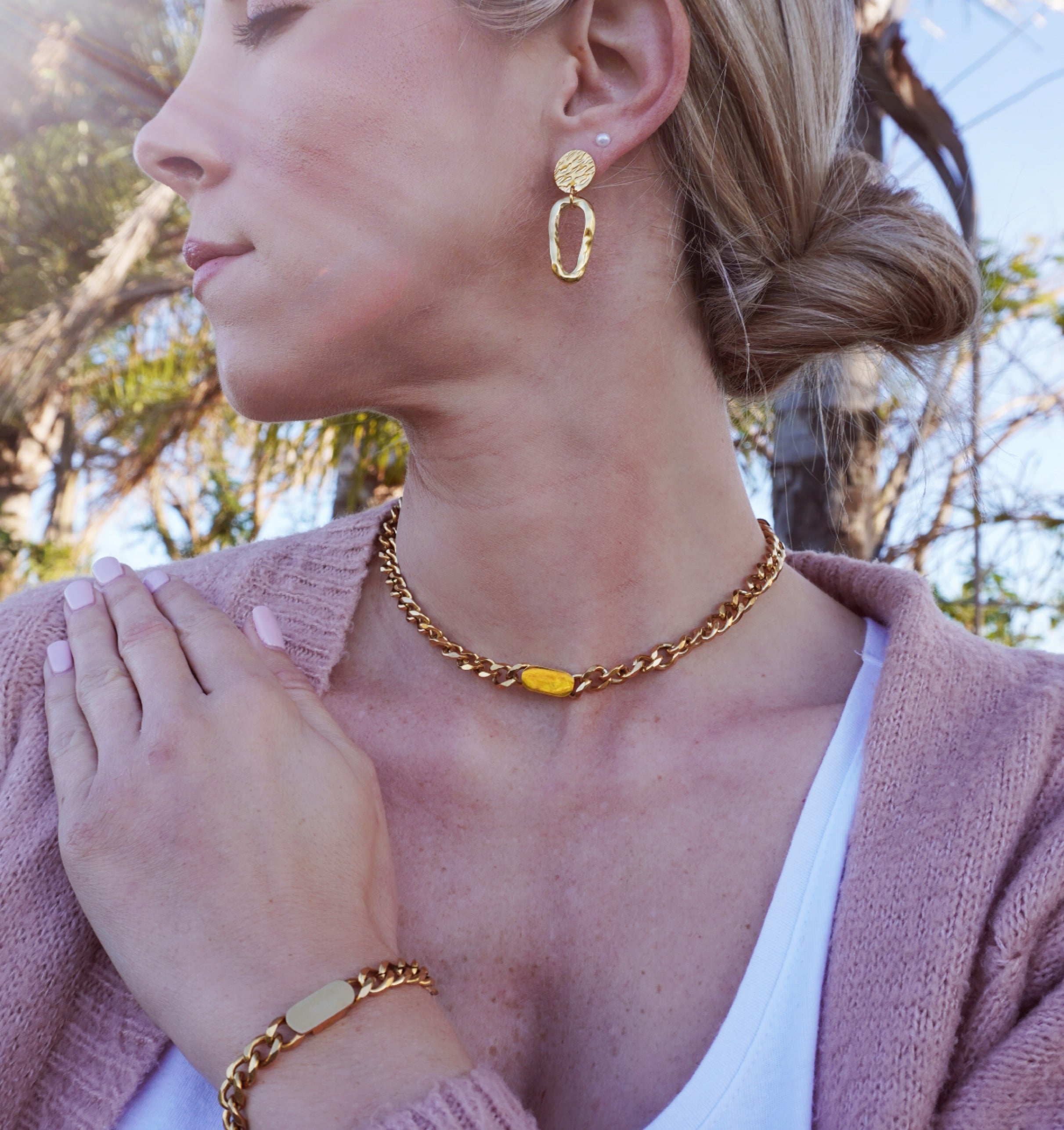 Shanna Dangle Hoops Perfectly Lovely Boutique