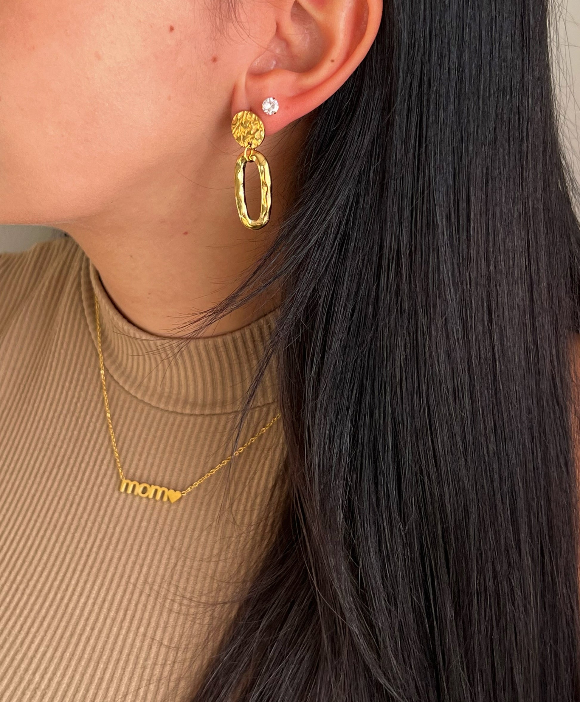 Shanna Dangle Hoops Perfectly Lovely Boutique