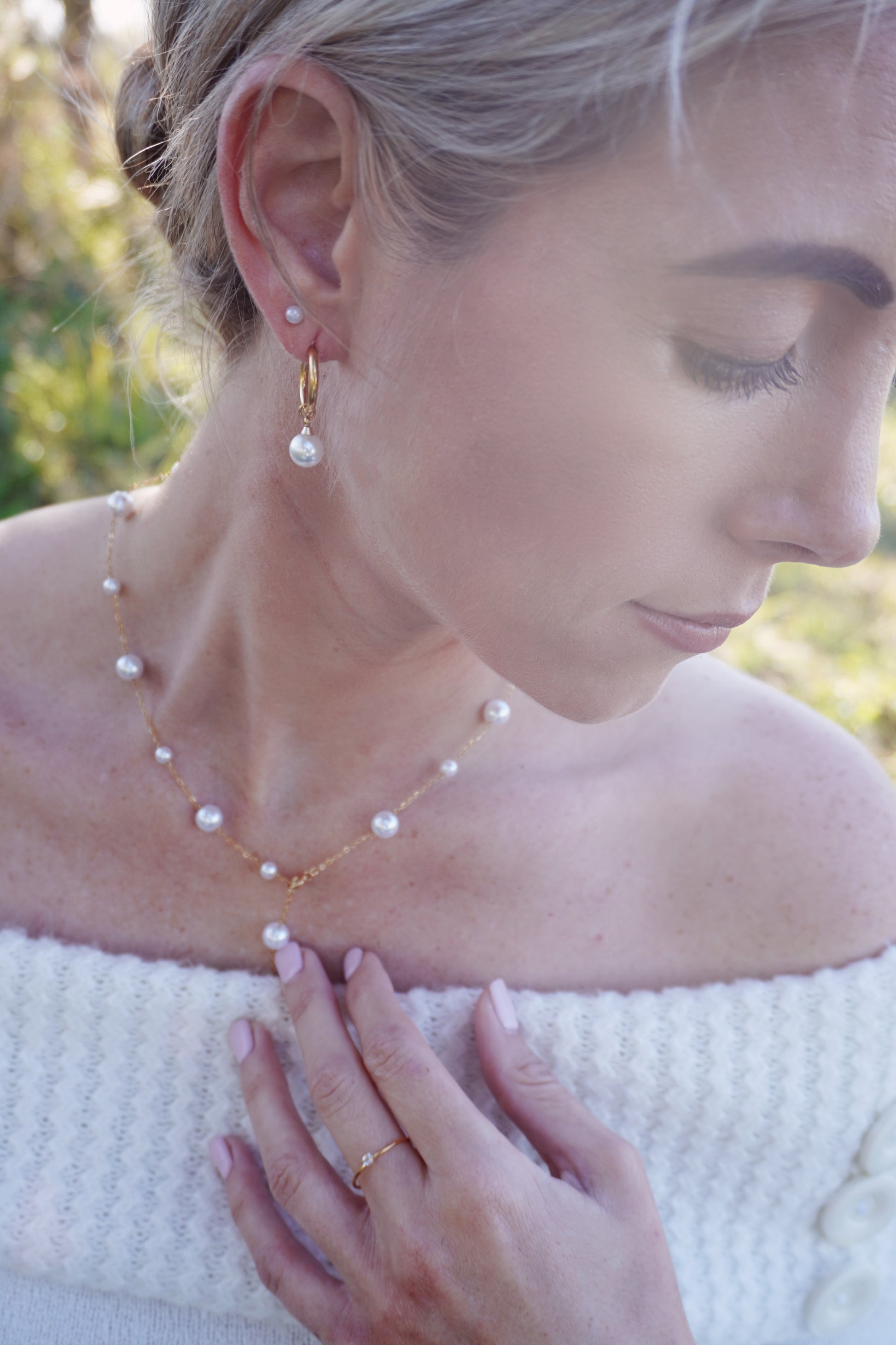 Neve Pearl Drop Necklace Perfectly Lovely Boutique