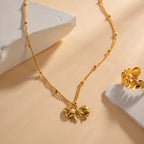 Sage Bow necklace